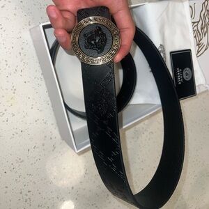 Black Versace belt